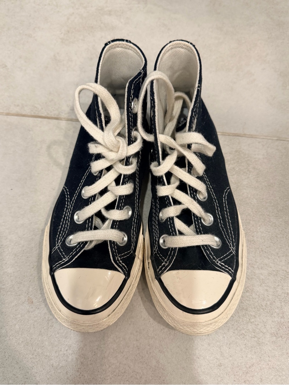 Converse Black High-Top Kids Sneakers with White Accents